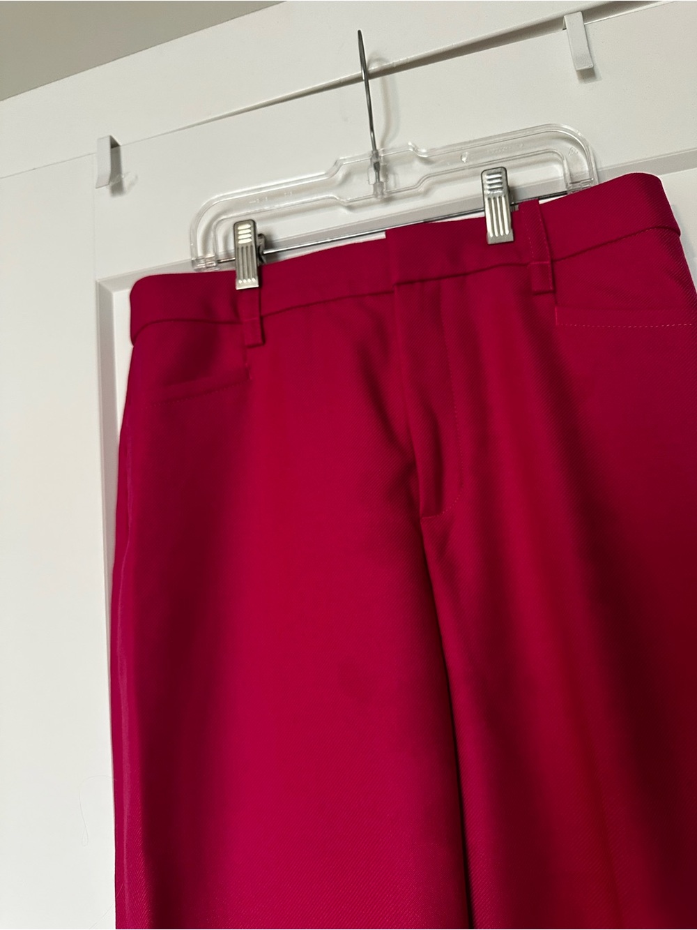 Banana Republic Women's Bright Magenta 100% Wool Dress Trousers